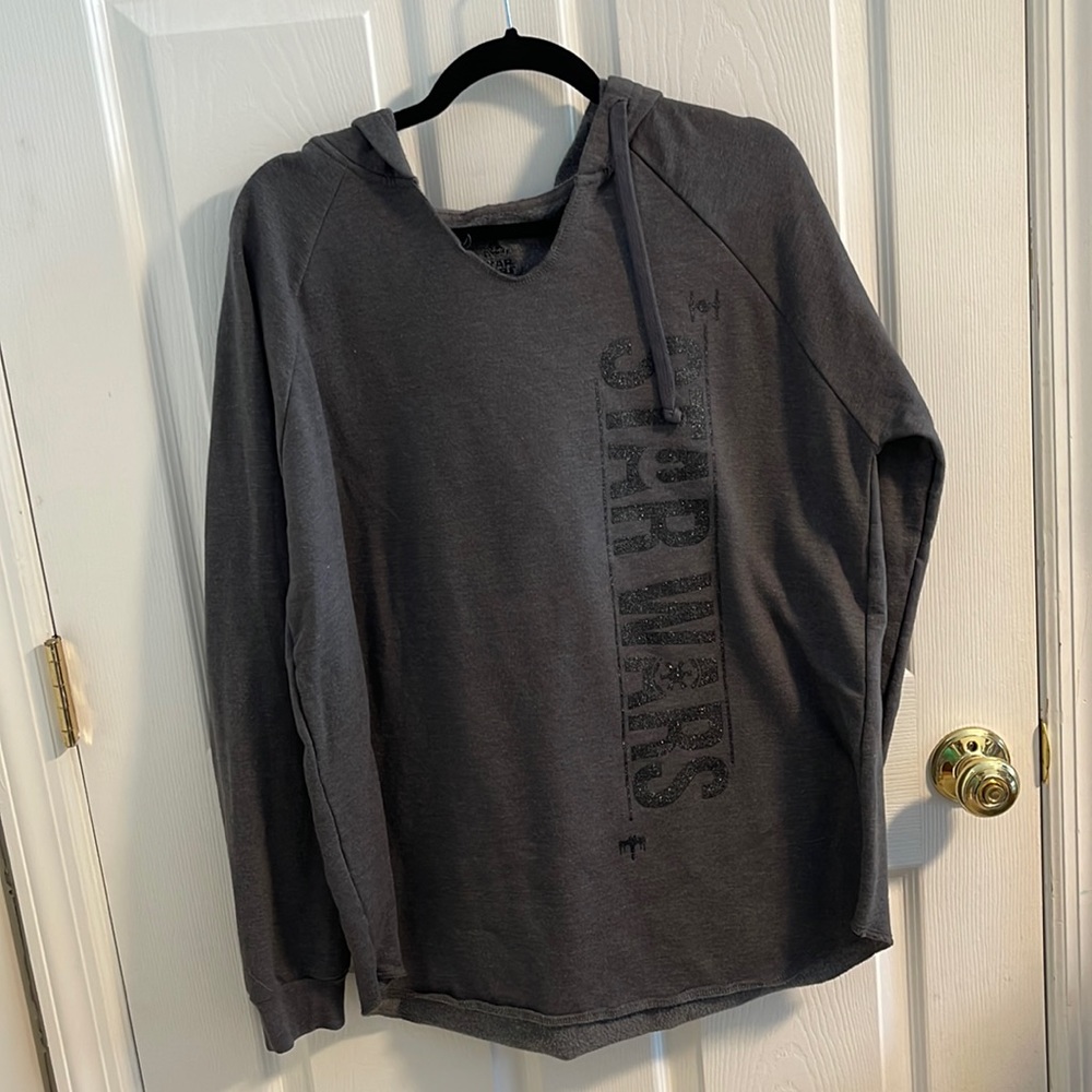 Grey Star Wars Womens Hoodie Size XL